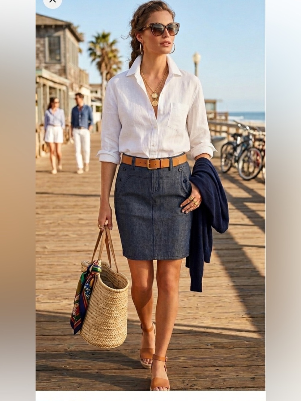 Ralph Lauren Dark Blue Pencil Skirt
